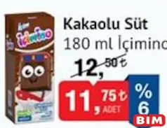 İÇİM İÇİMİNO KAKAOLU SÜT 180 ML